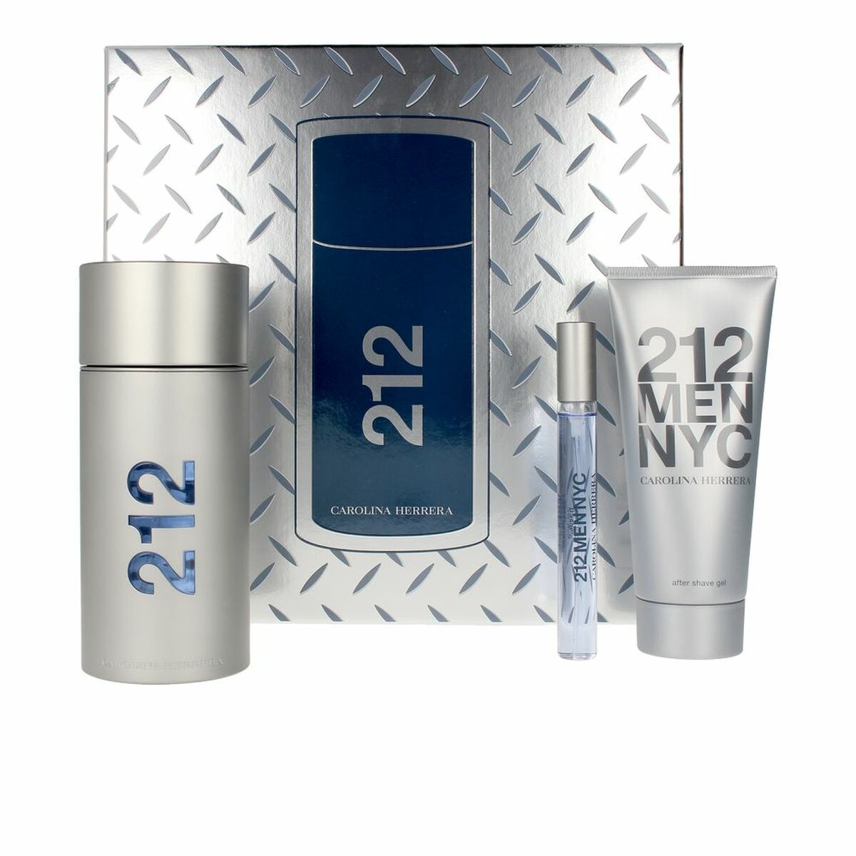 Set mit Herrenparfüm Carolina Herrera 212 NYC Men 3 Stücke