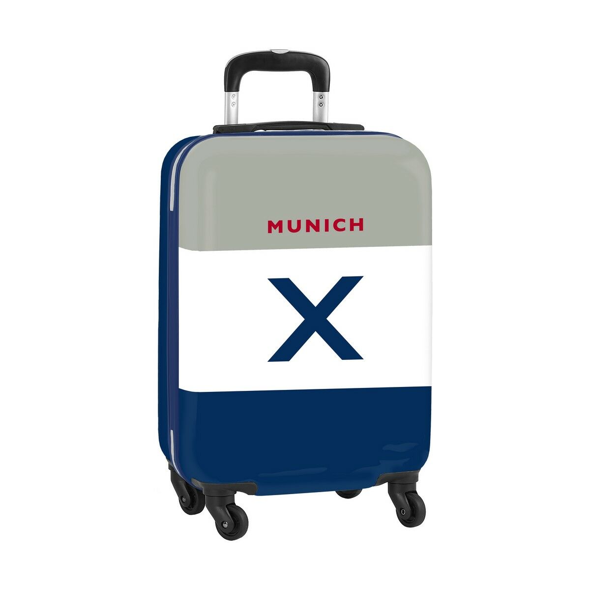 Koffer für die Kabine Munich College Marineblau Grau 20'' (34.5 x 55 x 20 cm)
