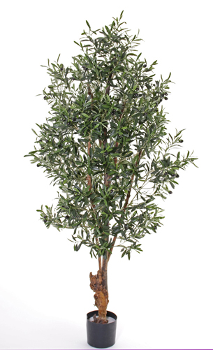 Kunstpflanze - Olivenbaum ohne Oliven UV - Sicher