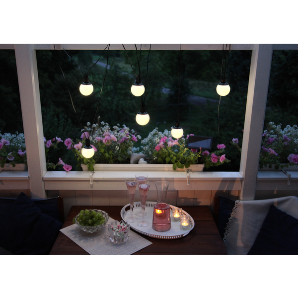 LED Solar Lichterkette - Globus